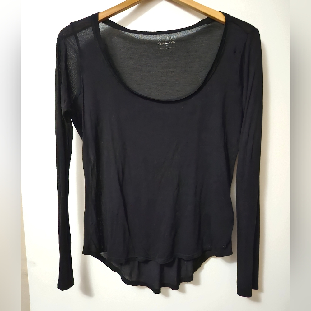 Guess Black Peplum Blouse